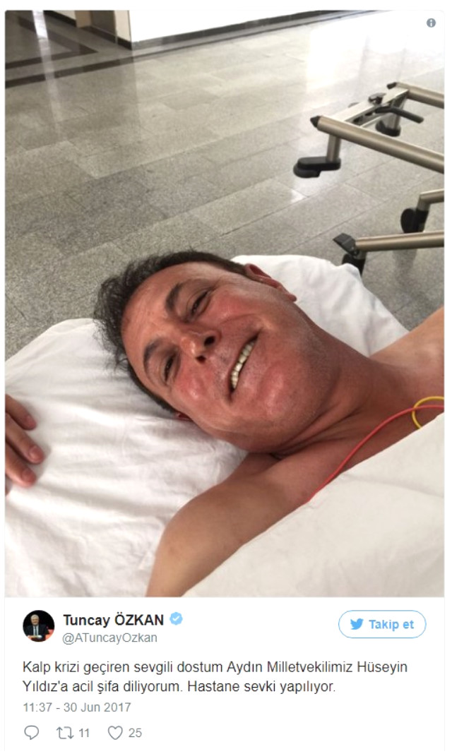 CHP'li vekil Hüseyin Yıldız kalp krizi geçirdi